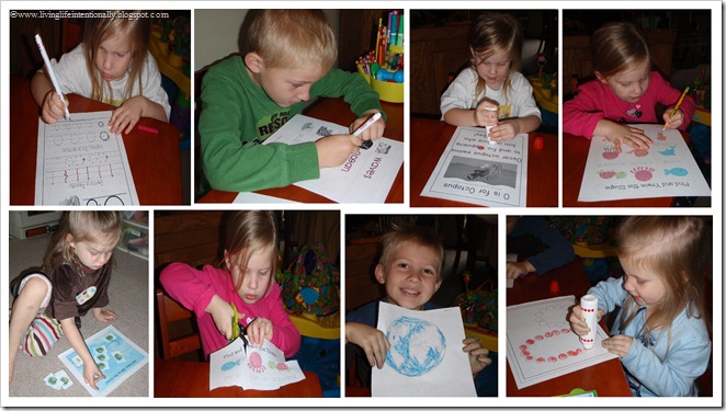 O is for Ocean Worksheets