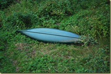 Summer House July 29 - Canoe in Garden Summer House July 29 - Canoe in Garden