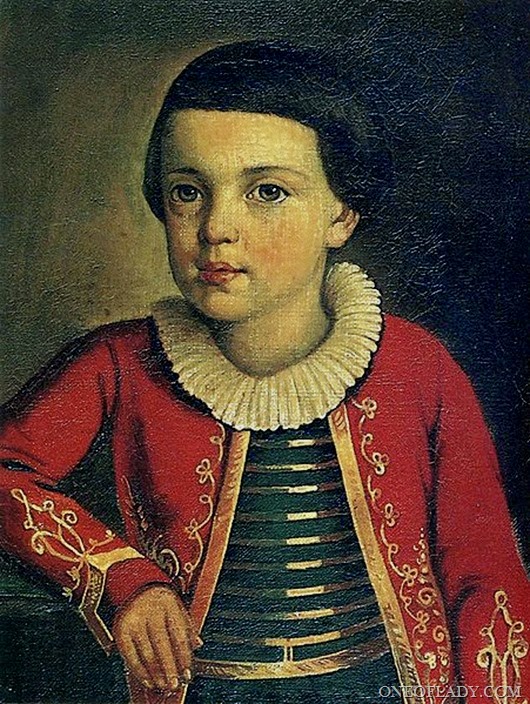 451px-Mikhail_Lermontov,_1820-22