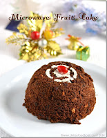 Microwave plum cake recipe/Fruit cake