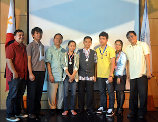 Flash Animation Video Contest Winners (From Left) Darlene Tunggala Macararanga - 3rd; Lemuel Alitre - 2nd and Moises Libot - 1st