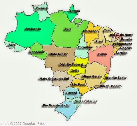 'Mapa dos Estados Brasileiros (Brazilian states map)' photo (c) 2007, Douglas - license: http://creativecommons.org/licenses/by/2.0/