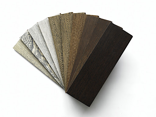I fanned the planks out from dark to light so you can see the dramatic the transformation.