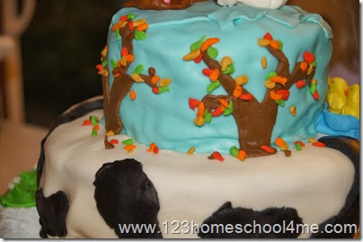 close up of the back of the farm cake close up of the back of the farm cake
