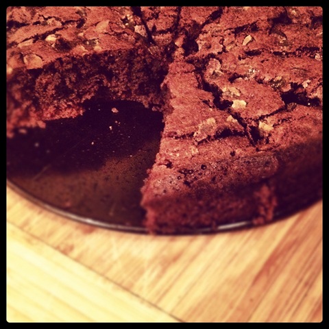 Day #126 of #project366 - chocolate and ginger brownie cake