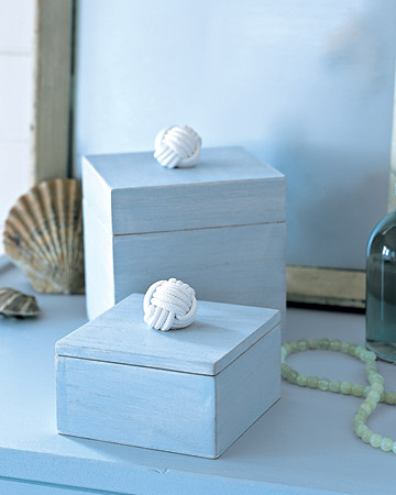 Summer: What says summer more than a sunny day on a sailboat? Take a cue from nautical style with easy-to-add (and easy-to-remove) rope knobs. Summer: What says summer more than a sunny day on a sailboat? Take a cue from nautical style with easy-to-add (and easy-to-remove) rope knobs.