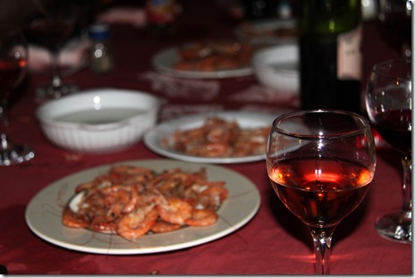 Loads of shrimps as amuse-bouche...