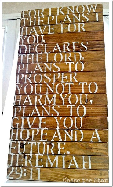 ChaseTheStar Wood Plank Sign ChaseTheStar Wood Plank Sign