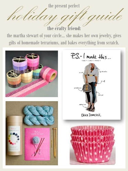 2012.11.23 - Holiday Gift Guide - The Crafty Friend