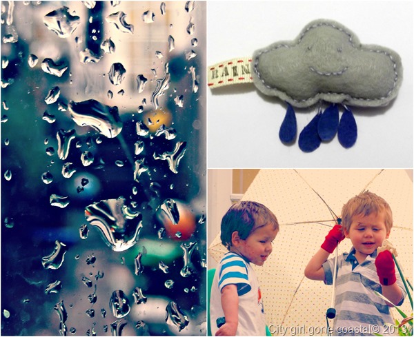 playing in the rain