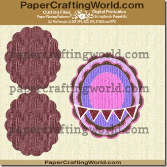 card scalloped oval 429 ppr cf-325