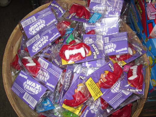 What's more classic than the wax vampire teeth?