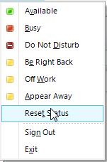 reset status