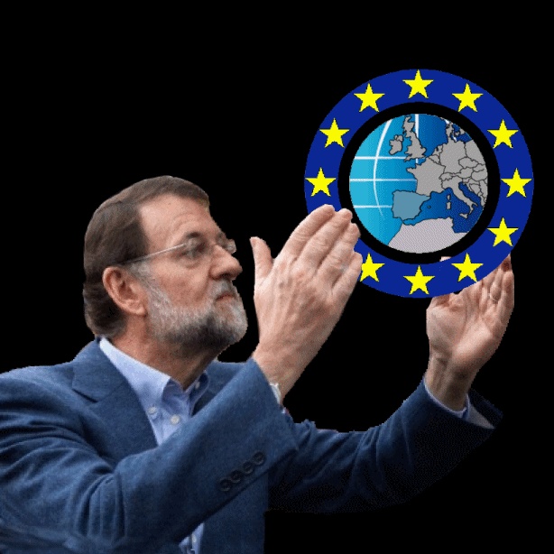GIF ANIMADO Rajoy Europa