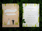 Here you can see both sides of the invitation together. Here you can see both sides of the invitation together.