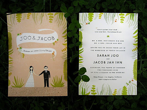 Here you can see both sides of the invitation together. Here you can see both sides of the invitation together.