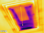 Under Insulated Attic Door and Stairs.