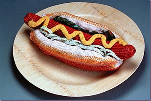 Arte-Macramê-Cachorro-Quente Arte-Macramê-Cachorro-Quente