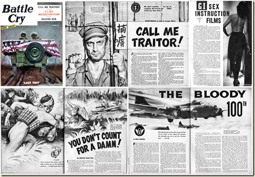 BATTLE CRY, December 1955. Cover & stories