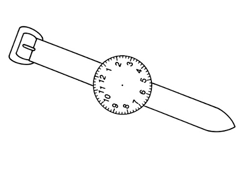 DIBUJO RELOJ DE PULSERA PARA COLOREAR | FICHAS PARA PINTAR ... DIBUJO RELOJ DE PULSERA PARA COLOREAR | FICHAS PARA PINTAR ...
