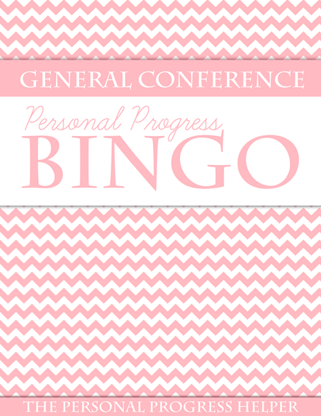 General Conference Personal Progress BINGO