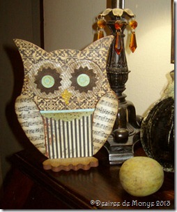 wood owl - after