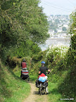 Lekkere afdaling over een wandelpad