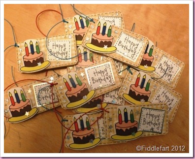 Wooden Birthday cake tags Wooden Birthday cake tags