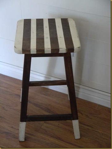 striped stool
