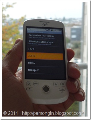 FreeMobile réseau 20815 FreeMobile réseau 20815