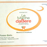 LE MARCHE DA BERE - Menzione di Eccellenza - ROSSO BELLO 2008