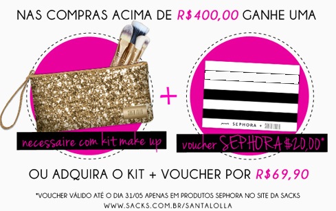 Santa Lolla faz parceria com a Sephora e lança kit especial e voucher de compras. sephora parceria santa lolla