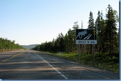 7840 Ontario Trans-Canada Hwy 17 moose crossing sign 7840 Ontario Trans-Canada Hwy 17 moose crossing sign