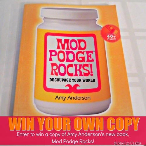 mod podge rocks book giveaway