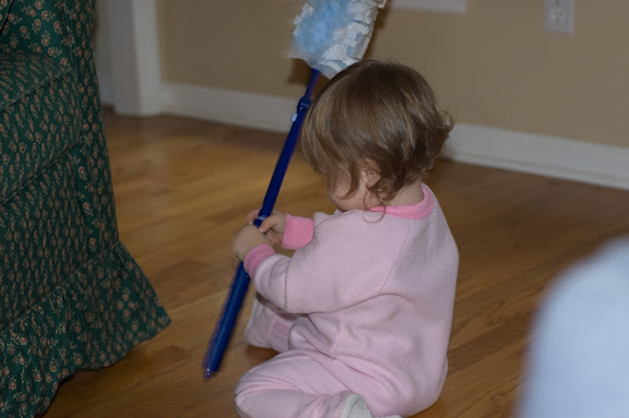 trying to dust...