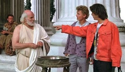 c0 Bill and Ted with Socrates. Most excellent.