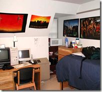 College dorm room