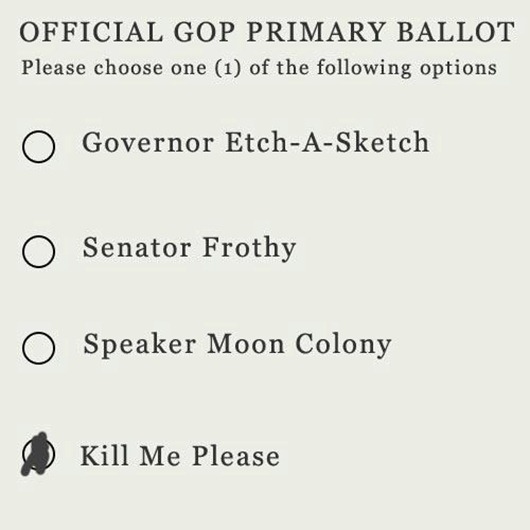 GOP ballot