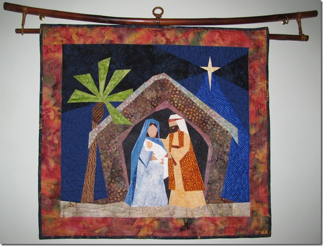 Christmas nativity quilt