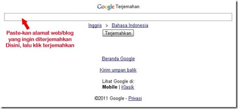 google terjemahan