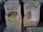 Beautiful, bright-green pistachio flour from SOS Chef