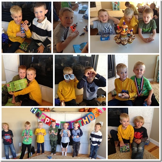 birthday party collage