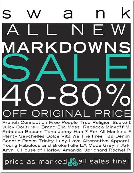 ALL NEW MARKDOWNS