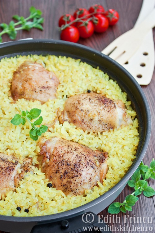 PILAF CU CARNE DE PUI Edith's Kitchen