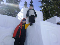 Kai at Eidan at the Keystone snow castle