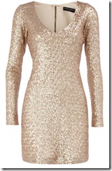 Champagne sequin dress