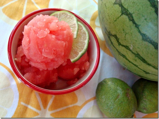 watermelon lime sorbet