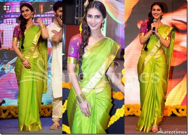 Vaani_Kapoor_Green_Bridal_Silk_Saree Vaani_Kapoor_Green_Bridal_Silk_Saree