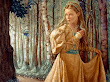 Princess In Magic Shining Forest