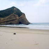 Another beautiful beach all to ourselves on Tanegashima (except for a few surfers). This is the “animal rock” beach. Viewed from a different angle, this rock is supposed to look like an elephant.